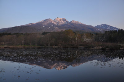 朝焼けの妙高山