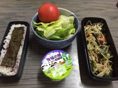 今日の弁当