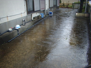 消雪パイプで、朝はゆっくり